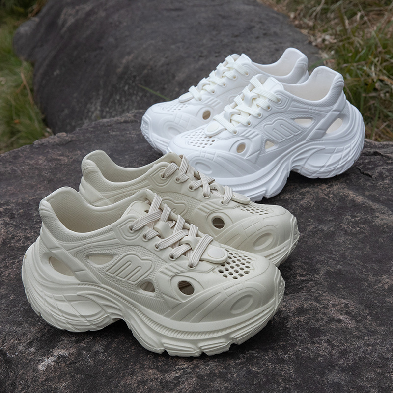 slippers summer sports shoes, fashionable versatile, casual and breathable, outdoor hollow breathable women's shoes designer sandals