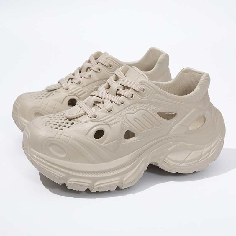 Height increasing sports fashionable and breathable dad summer new casual hole shoes, wear, women's shoes for outdoor wear designer sandals