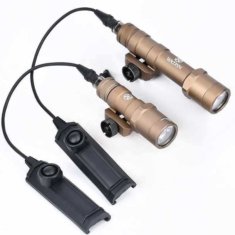 WADSN Airsoft M300B M600B M600 WADSN Tactical Powerful Flashlight Fit 20mm Picatinny Rail Hunting Weapon Gun D LightXJ250303