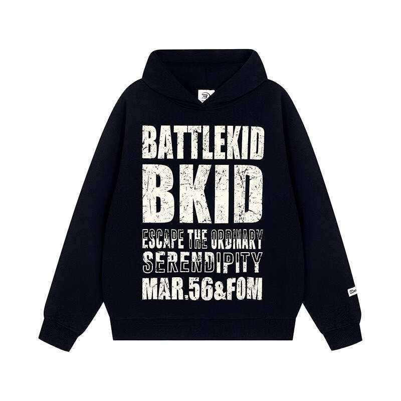 China-Chic Autumn/Winter New American Fashion Brand Couple Hoodie Coat mottled letters hooded sweater women