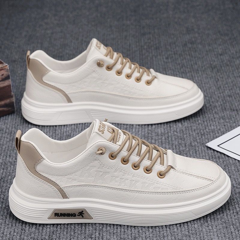 2025 Original Designer s New Summer Breathable Fashion Multi Functional Outdoor Leisure Leather Breathable Men s Lace Up White Sports Board Shoes