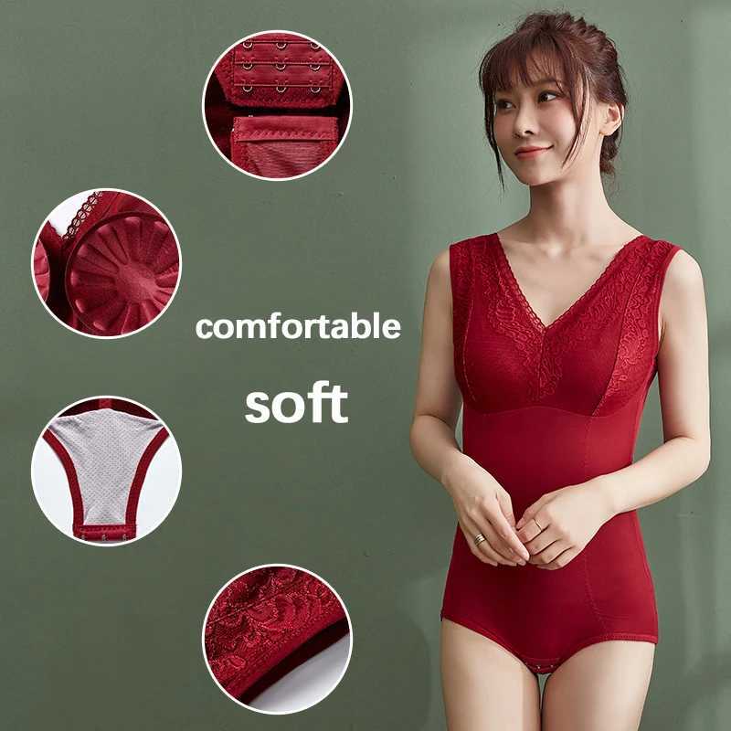 Women Sexy Lace Keep Warm Bodysuit Butt Lifter Tummy Control Shapewear Slimming Body Shaper Underwear Push Up Overbust LingerieXJ250304