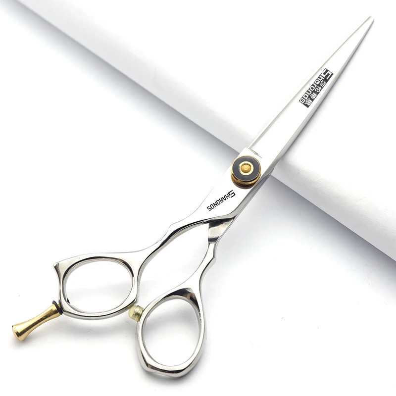 Professional Left Hand Barber Scissors 5.5-inch 6-inch Hairdressing Shop Hairdressing Specialist Flat Cutting Teeth Cutting Set. 250304
