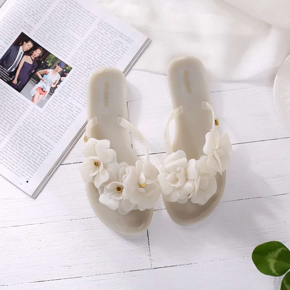 Women Summer ps Flip p Bottom Jelly Women's wer Beach Shoes Flat Sandals Chanclas 's