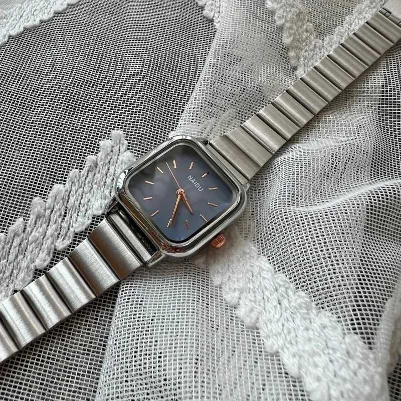 Brand Women Quartz Square Dial Stainl Steel Adjustable Str Fashion Luxury Gift Wrist Dropshipping Womens WatchesXJ250304
