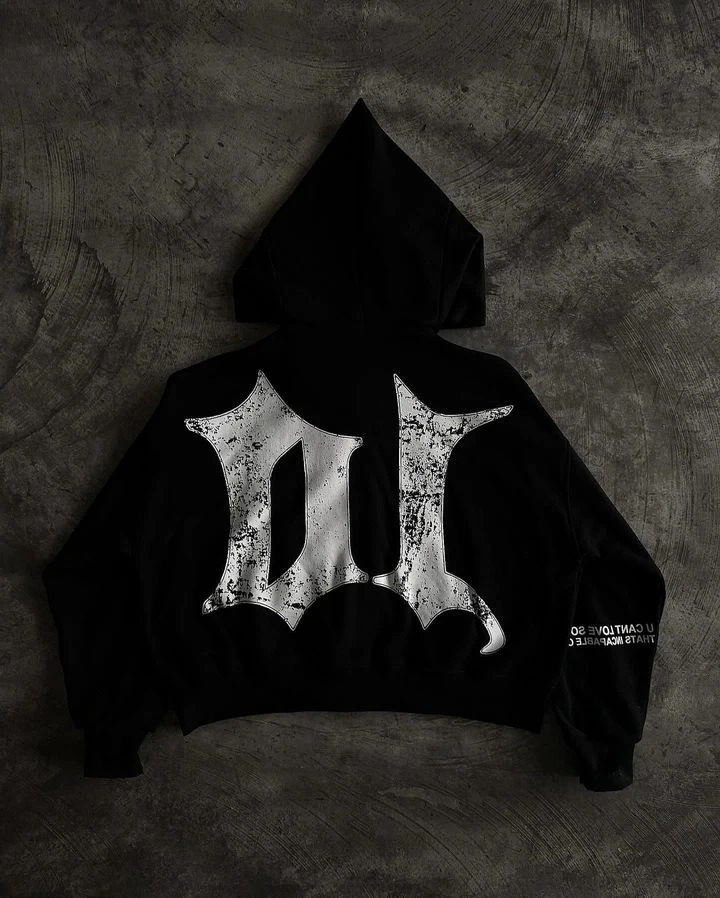 Tenthseries Zip Hoodie Y2K Clothes Mens Womens Harajuku Hip Hop Retro Patch Oversized Hoodie Sweatshirt Punk Rock Gothic Jacket 250304