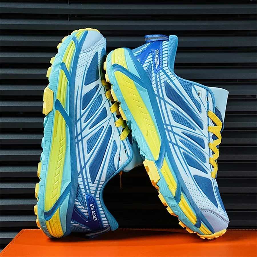 tralight Trail Running Shoes for Men Outdoor Climbing Sneakers Men Mesh Jogging Sports Shoes Thick Soled Off-road Shoes M Z250312