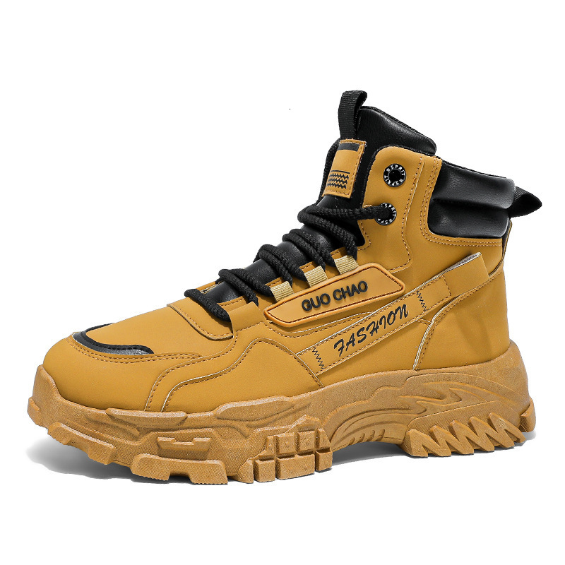 2025S New Original Designer Fashionable High Top Martin Boots Four Seasons Men s Versatile Multi Functional Outdoor Sports And Leisure Shoes Black Bro