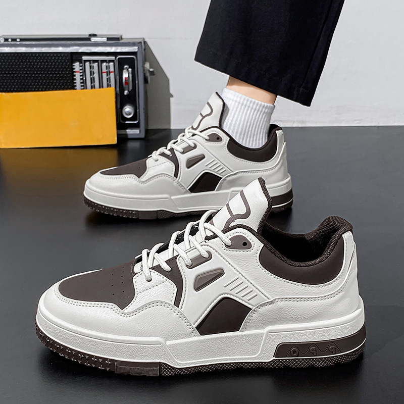 Spring And Summer 2025 Designer s New Men s Lightweight And Breathable White Shoes Fashionable And Versatile Thick Soled Low Cut Sports And Leisure Bo