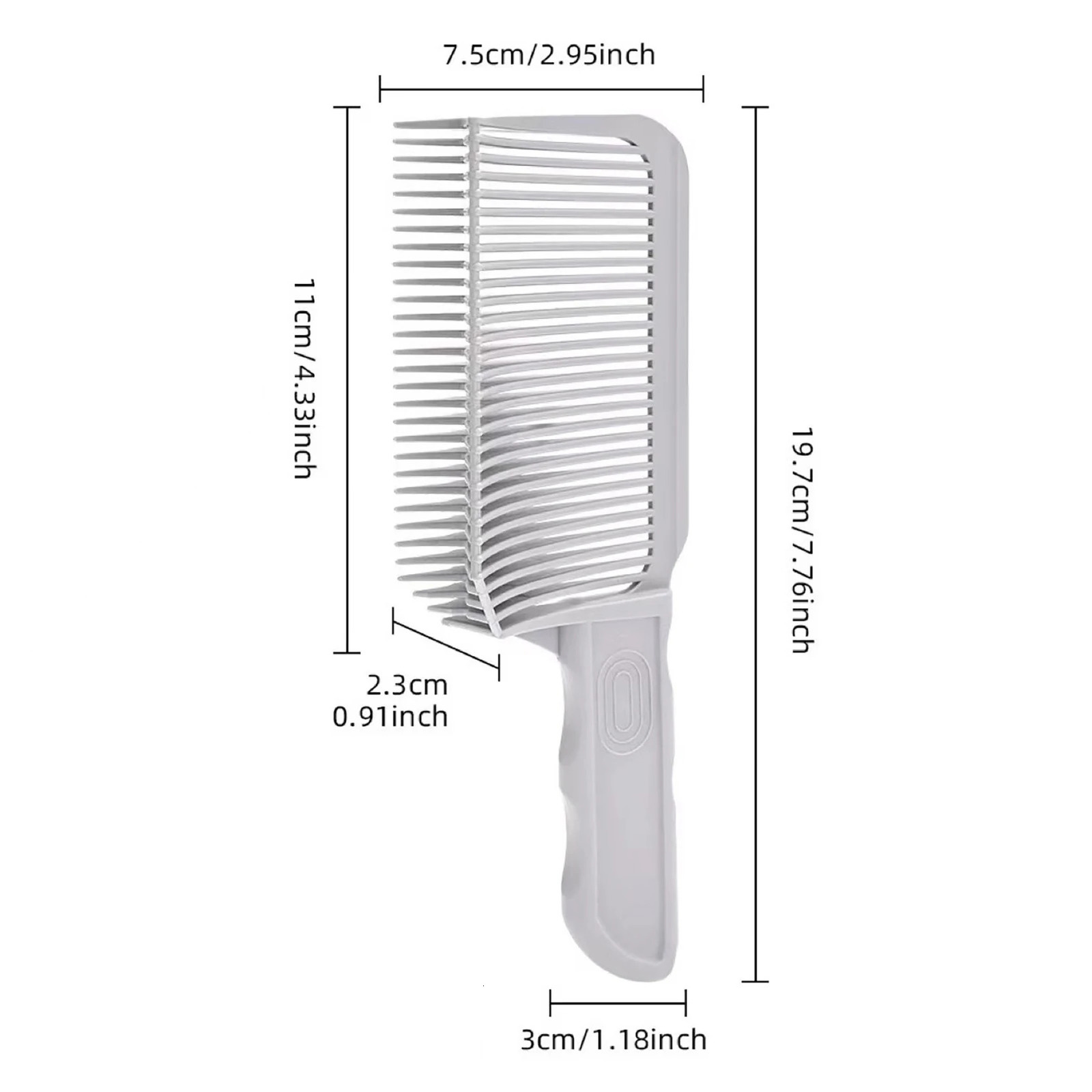 Barber Fade Combs Gradienter Curved Positioning Flat Top Comb for Salon Hairdressing 250304