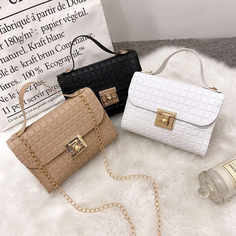 New Casual Chain Crossbody For Women Simple Shoulder Bag Ladies Designer Handbags PU Leather Messenger Bags