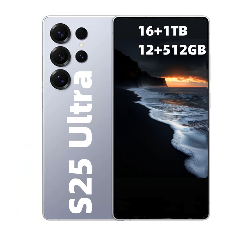 5G S25 Ultra 16GB+1TB Cell phones unlock Touch Screen 6.9 inch Phone Androids S24 ultra Smartphone Camera telephone HD display Face ID GPS Mobile phone video