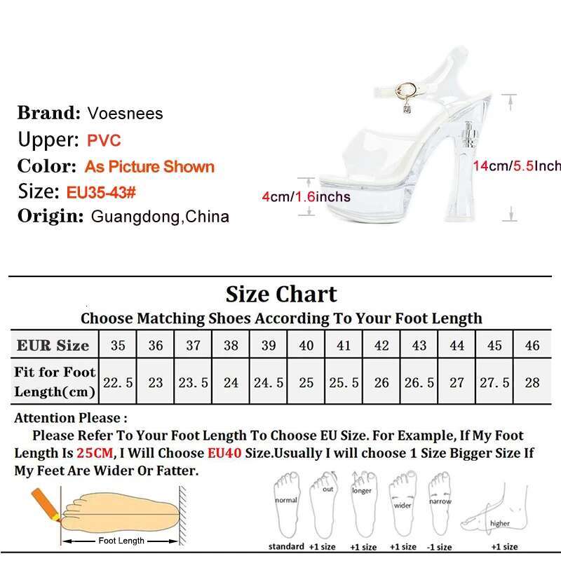 Transparent PVC Sandals Women Clear Platform Party Wedding High Heels Night Club Dance Shoes 2024 New Summer Crystal Sandalies