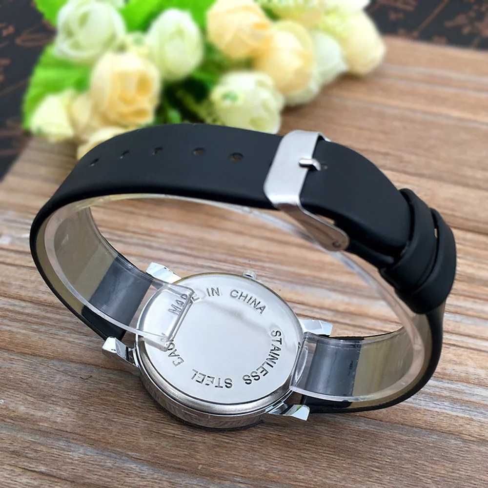 Womens fashion trend simple leather bracelets quartz watches romantic Valentines Day gifts for couplesXJ250304