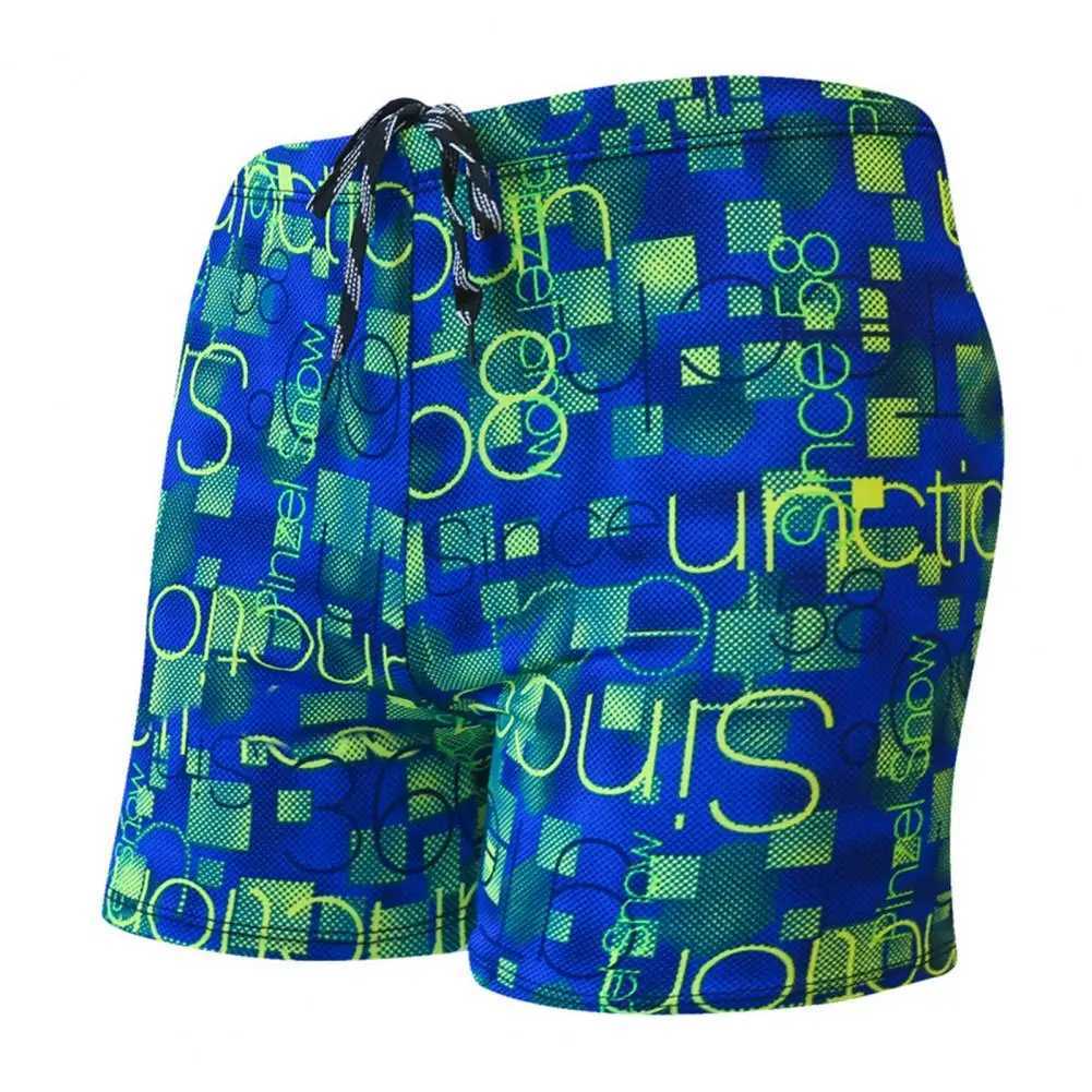 Men Boxer Shorts Men Trunks Colorful Print Quick Dry Slim Fit Swimming Trunks for Beach Mens Underwear Boxers For MaleT250304