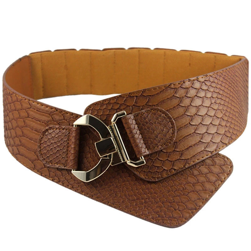 Ultra-wide elastic Korean version of the wide belt with dress slanting take waist seal female sweater decorative belt fashion