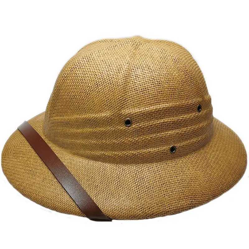 New Fashion Vietnam War Army Hat Boy Girl British Explorer Str Helmet Summer Boater Bucket Sun Hats Unisex Jungle Miners CXJ250304