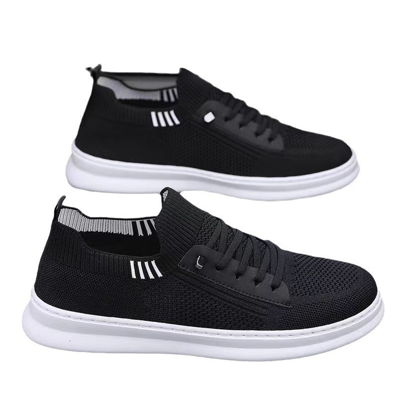 2023 Designer s New Fashionable Lightweight Soft Bottom Comfortable Flat Bottom Running Weaving Sports Men's Sports And Leisure Shoes