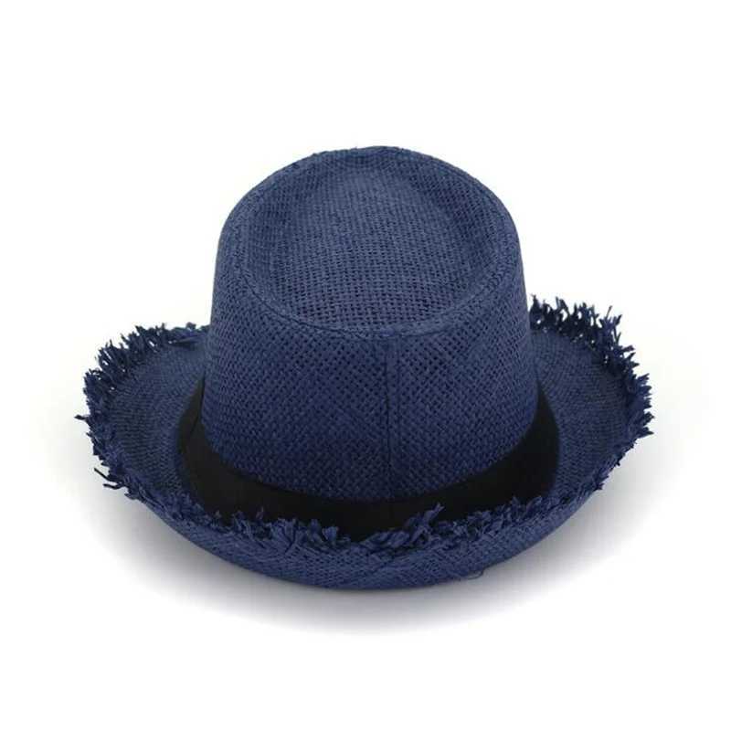 New Str Sun Hat Mens Panama Cs Summer Style Sun Hat Beach Holiday Classic Mens Hat and Cs H5XJ250304