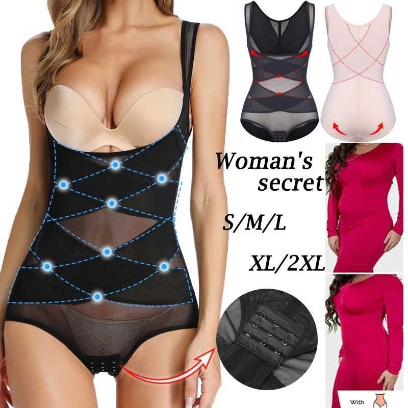 Shapewear Bodysuit for Women Tummy Control Butt Lifter Panty Hi-Waist Trainer Stomach Body Shaper Slimming GirdlesXJ250304