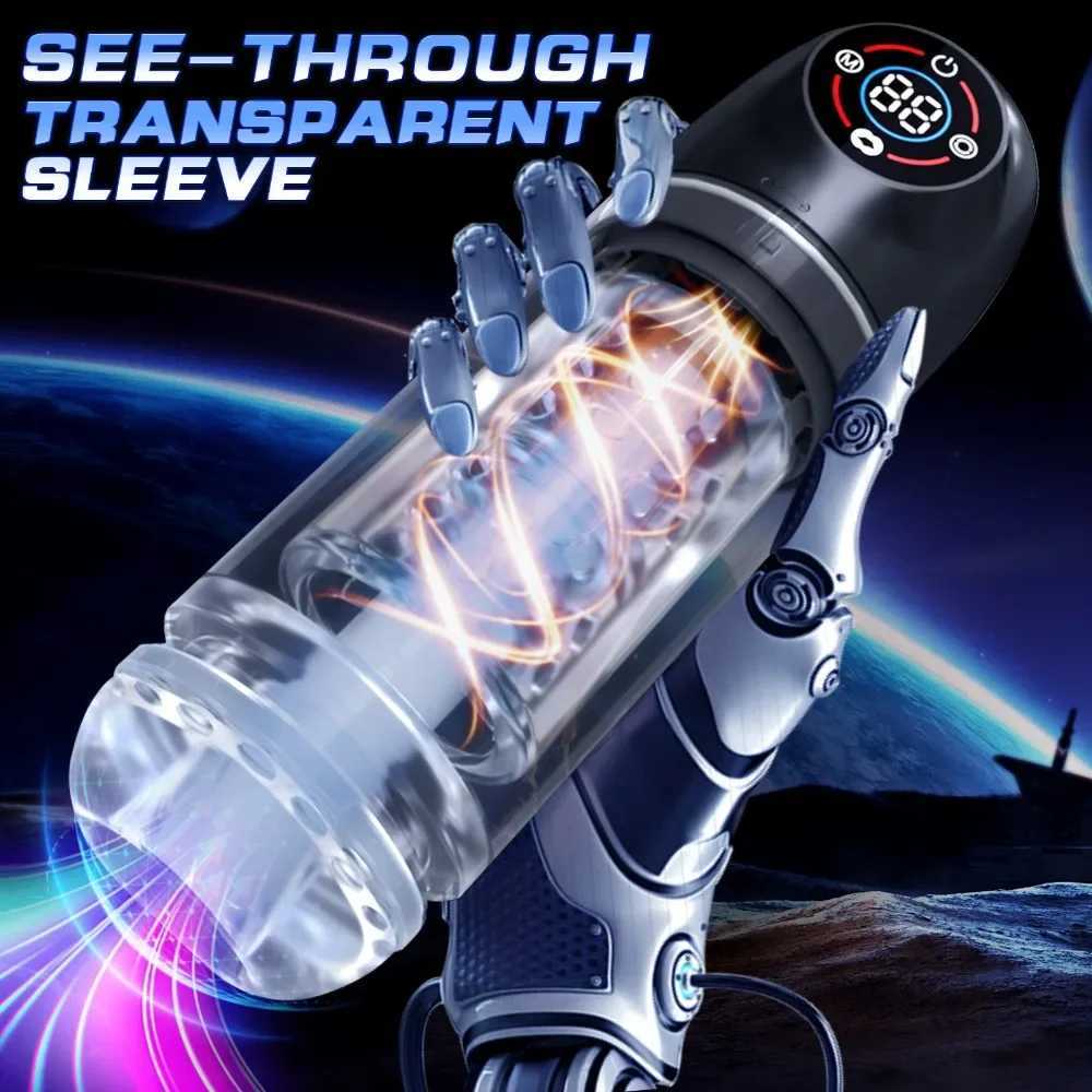 7 Modes Rotation Sucking Male Masturbator Sex Toys for Men Pocket Pussy Glans Male Masturbation Cup Massager Blowjob M250304