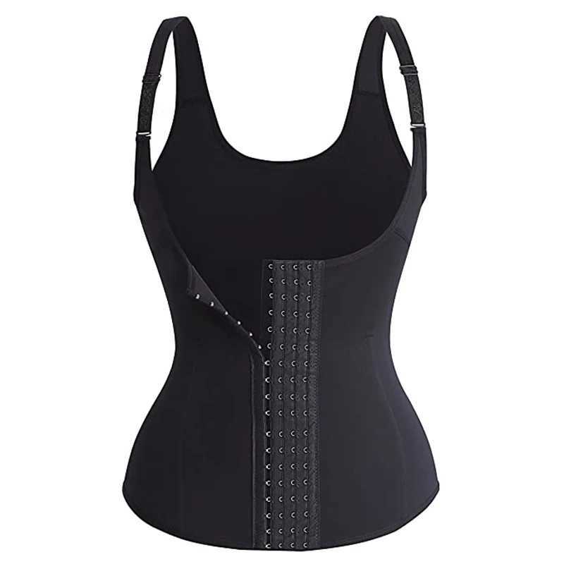 Waist training vest for weight loss and tight corset body shaping sauna set compression shirt belly girl top body shaping beltXJ250304