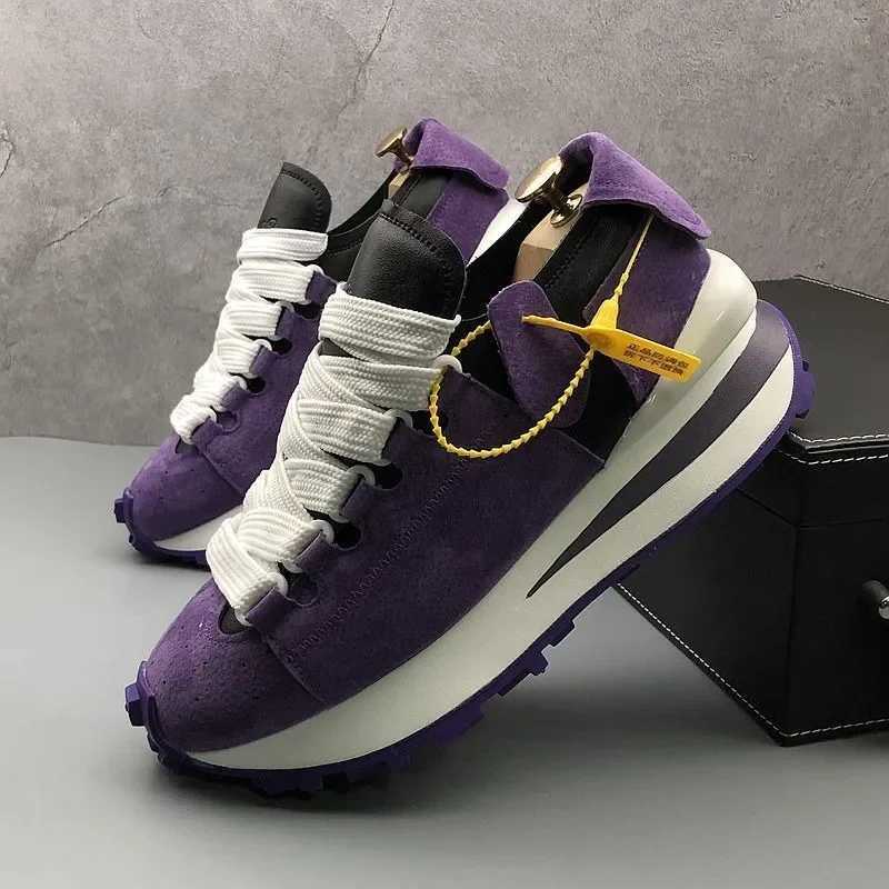 High Quty Men PlatformSneakers Comfortable Soft sole Running Shoes Microfiber Leather Casual Vulcanize Shoes Tenis MasculinoC250304