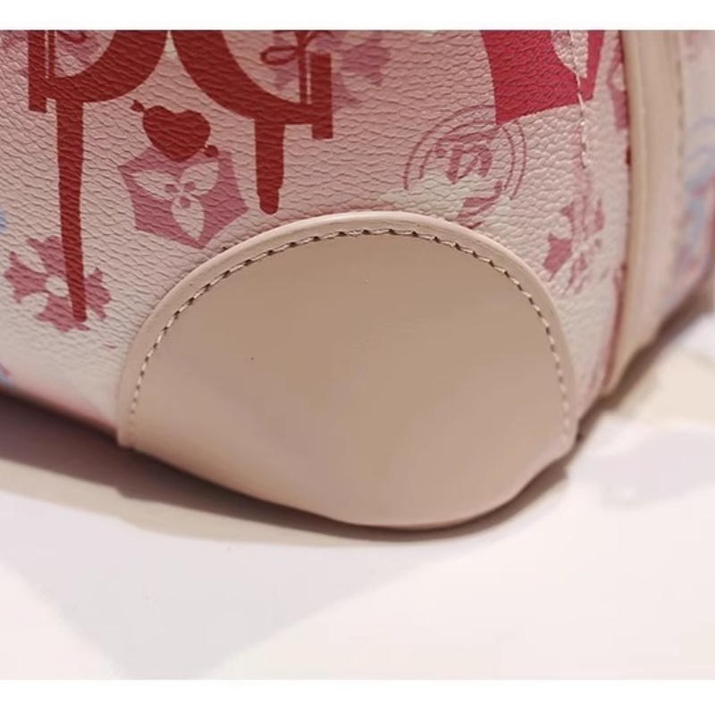 2025 Stylish Bucket Handbag Featuring a Dainty Tassel Pendant and Distinctive Print Pattern crafted from high - quality leather