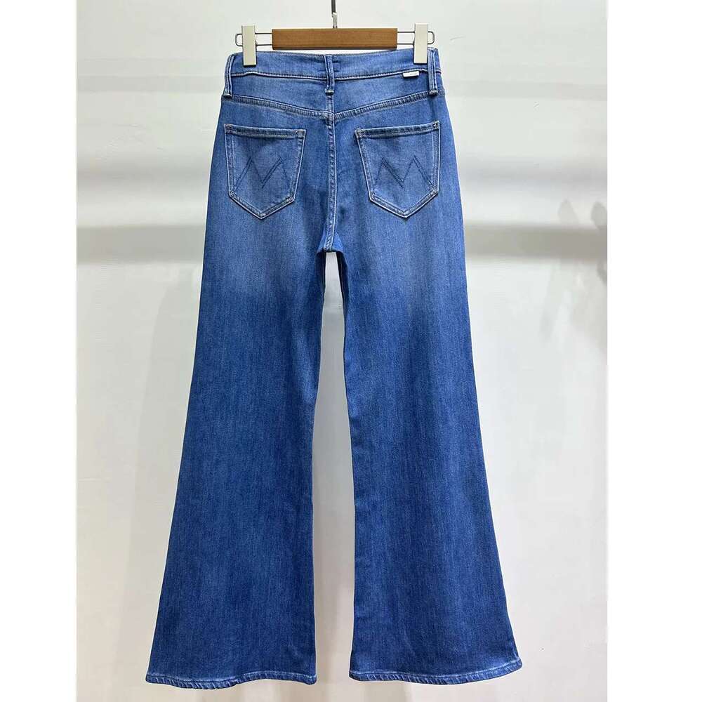 High Quality MO 2025 Women's High-Waisted Wide-Leg Jeans Long Pants Designer Fashion Trend Spring Summer New