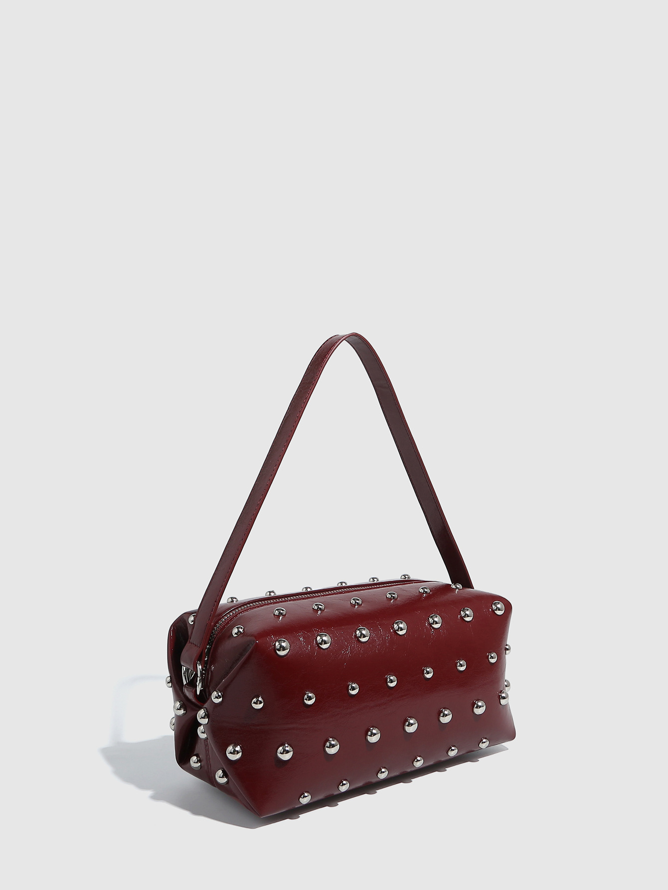 Women's Fashion Handbag with Chain Shoulder Strap - Tote Bag & Bowling Messenger Style
