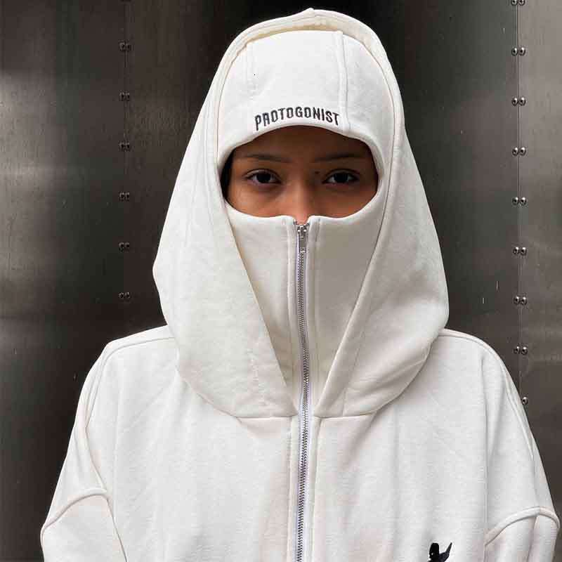 Trendy brand double hat unique design hooded autumn winter new item for both men and women loose Y2K sweatshirt