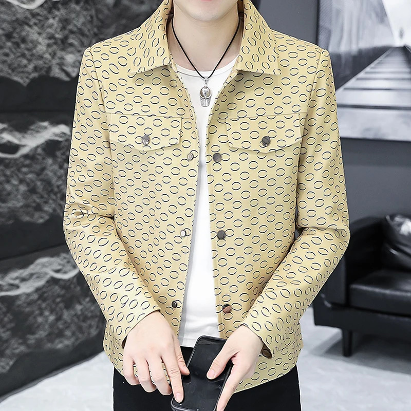 2024 High Quality Fashion Handsome Trend Business Men Korean Casual Jacket Short Homme And West 250304