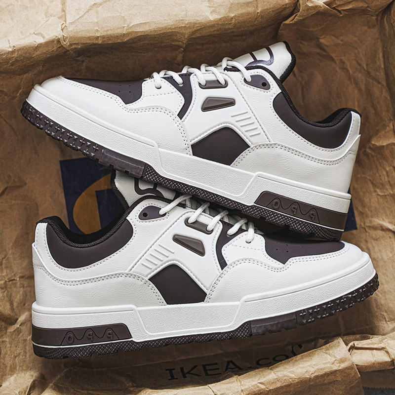 Spring And Summer 2025 Designer s New Men s Lightweight And Breathable White Shoes Fashionable And Versatile Thick Soled Low Cut Sports And Leisure Bo
