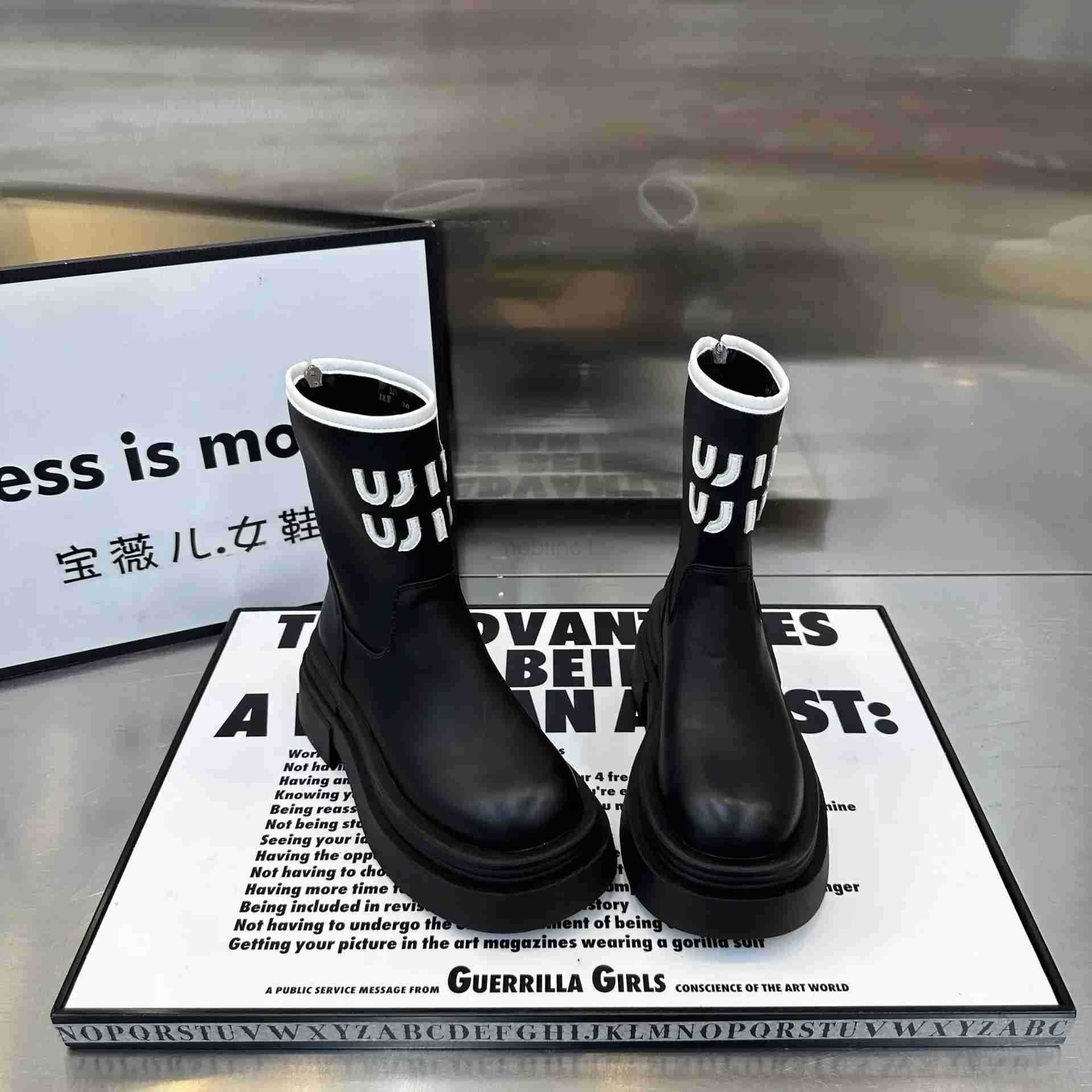 Wens Rubber Boots Autumn Shoes Luxury Designer Boots-Wen Round Toe Rain High Heel Fion 2025 Ladies Ankle Z250304
