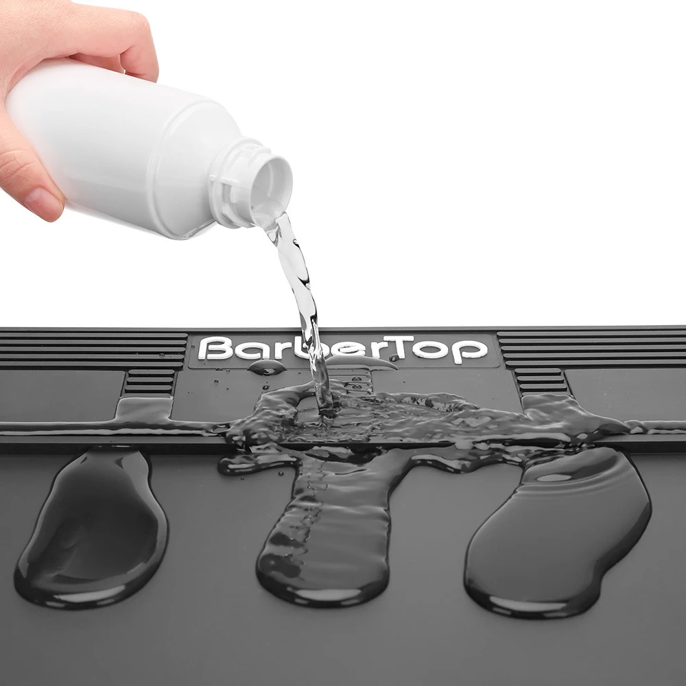 3/6 Grid Magnetic Hairdressing Tools Storage Mat Soft Rubber Antiskid Waterproof Tray Bar Service Mat Barber Tools Accessories 250304