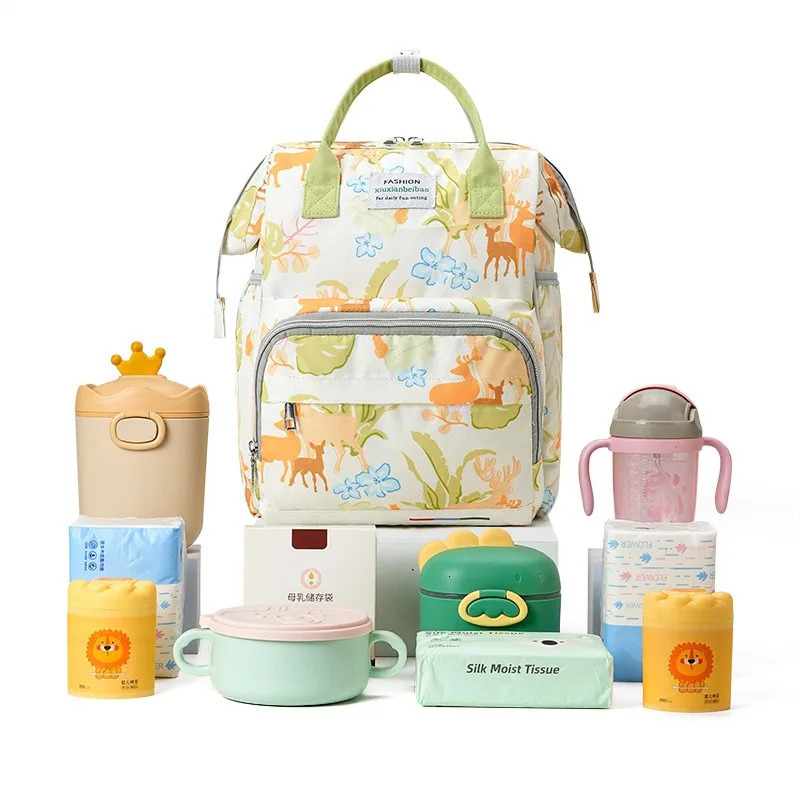 Mommy bag portable waterproof storage bag for outdoor use multifunctional compartment mother and baby bag 250304
