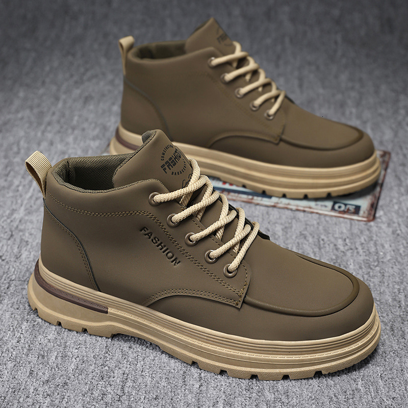Spring And Summer 2025 Original Designer New High Top Martin Boots Men s Lace Up Multifunctional Thick Soled Outdoor Casual Leather Boots Sports Board