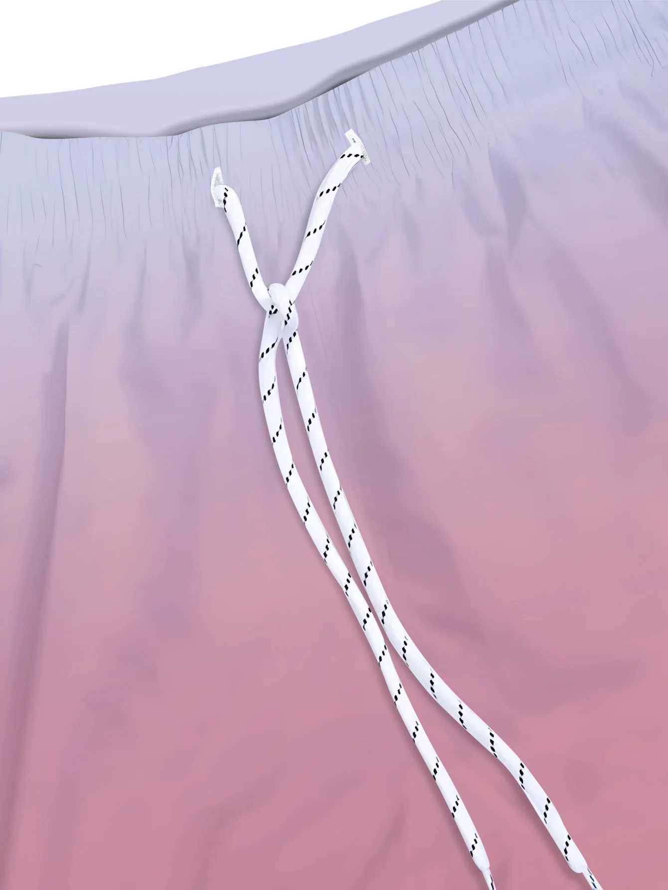 3D-Printing Mens Swim Trunks Quick Dry Mens SwimwearPink Swimsuit For Mens with Pockets Suit For Swim BoardT250304