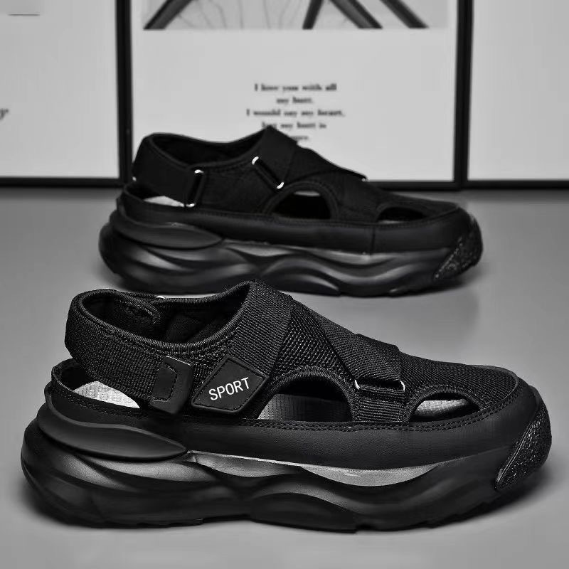 Men s Designer s New Summer 2025 Outdoor Multifunctional Hollow Breathable Toe Cap Casual Sports Shoes Versatile Thick Soled Sandals