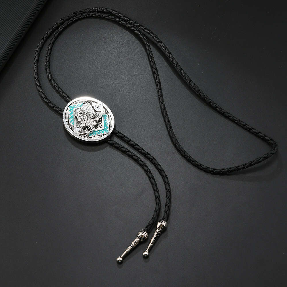 Personalized Eagle Accessories Pendant Necklace Men's Western Cowboy Polo Tie Sweater Chain