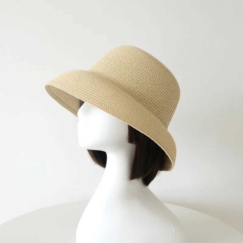 2024 Sun Hat Womens C Hats for Women Summer Str Hat Sun Protection Hats Wide Brim Vintage Protection Fashion Str VisorXJ250304