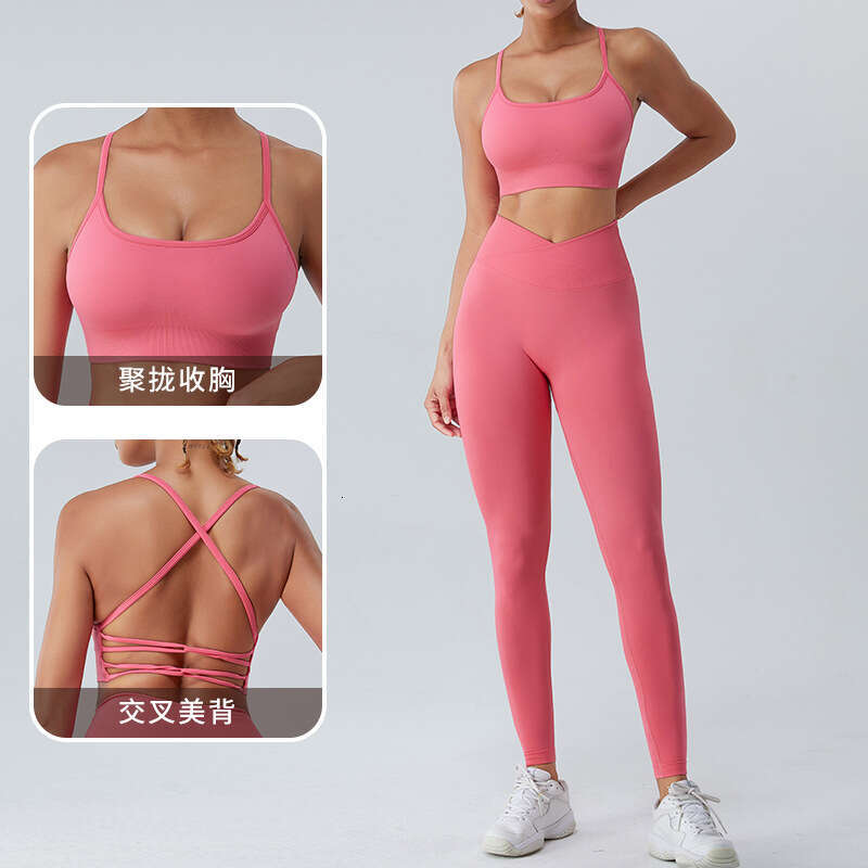 European American seamless nude clothes, women's quick drying yoga beauty back gathering sports underwear, outdoor running and fiess bra, 2025 ne