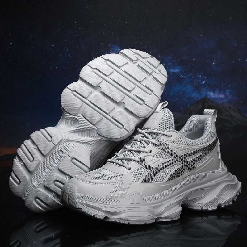 Summer Mesh Men Sneakers Elevator Shoes Breathable Sports Heightening Shoes For Man 8CM 6CM Thick Sole Casual Height Shoes Male Z250225