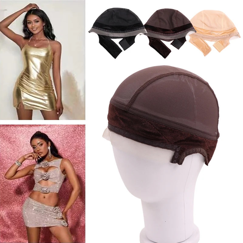 Yajukai Lace Edge Wig Grip Cap With Silicone Band For Glueless Wig Breathable Wig Cap With Ear-Cutouts To Protect Your Scalp 250228
