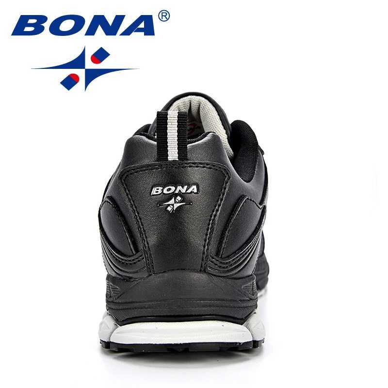 BONA New Most Popular Style Men Running Shoes Outdoor Walking Sneakers Comfortable Athletic Shoes Men For Sport Free Shipping Z250225