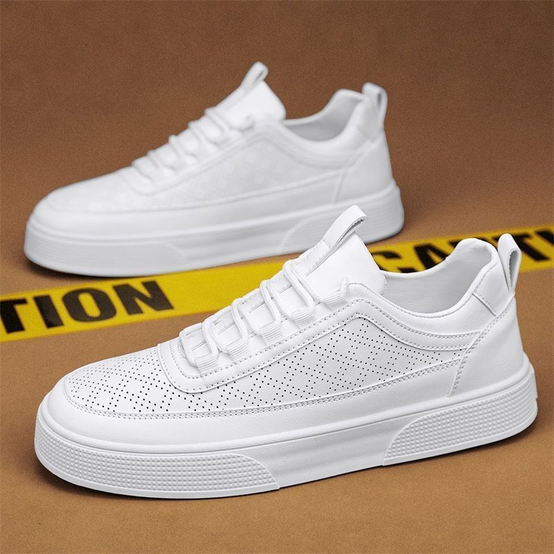 Spring Designer s New Breathable White Shoes 2025 Newly Launched Multi Functional Sports Men s Casual Leather Lightweight Solid Color Fashion Shoes