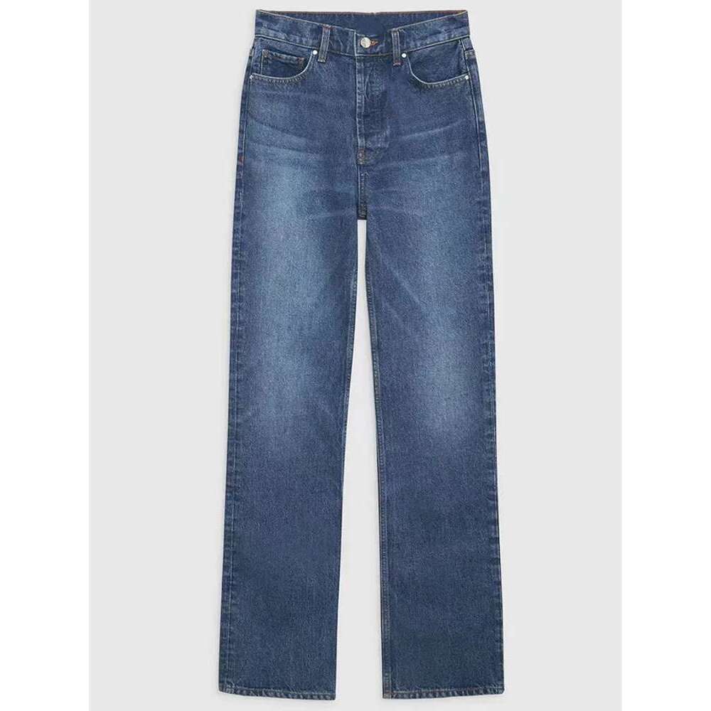 Women High Waist Zipper Jeans Casual 2025 Fall Fashion Female Long Denim Pants