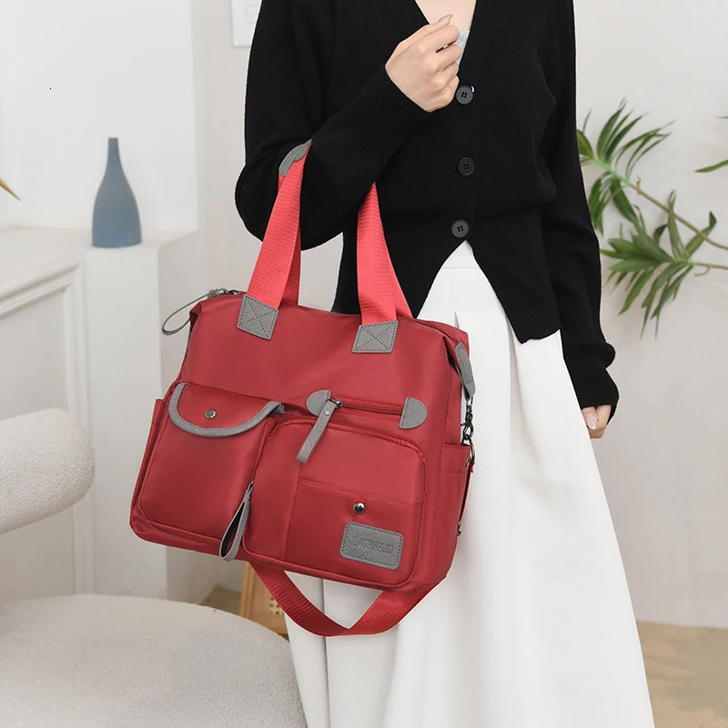 womens handbag fashionable nylon waterproof casual shoulder bag mummy large capacity messenger bag 250218