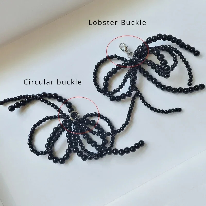 2 handmade shoe clips doublelayer pearl bead bow charm shoe buckle decoration bag pendant bow keychain accessories 250218