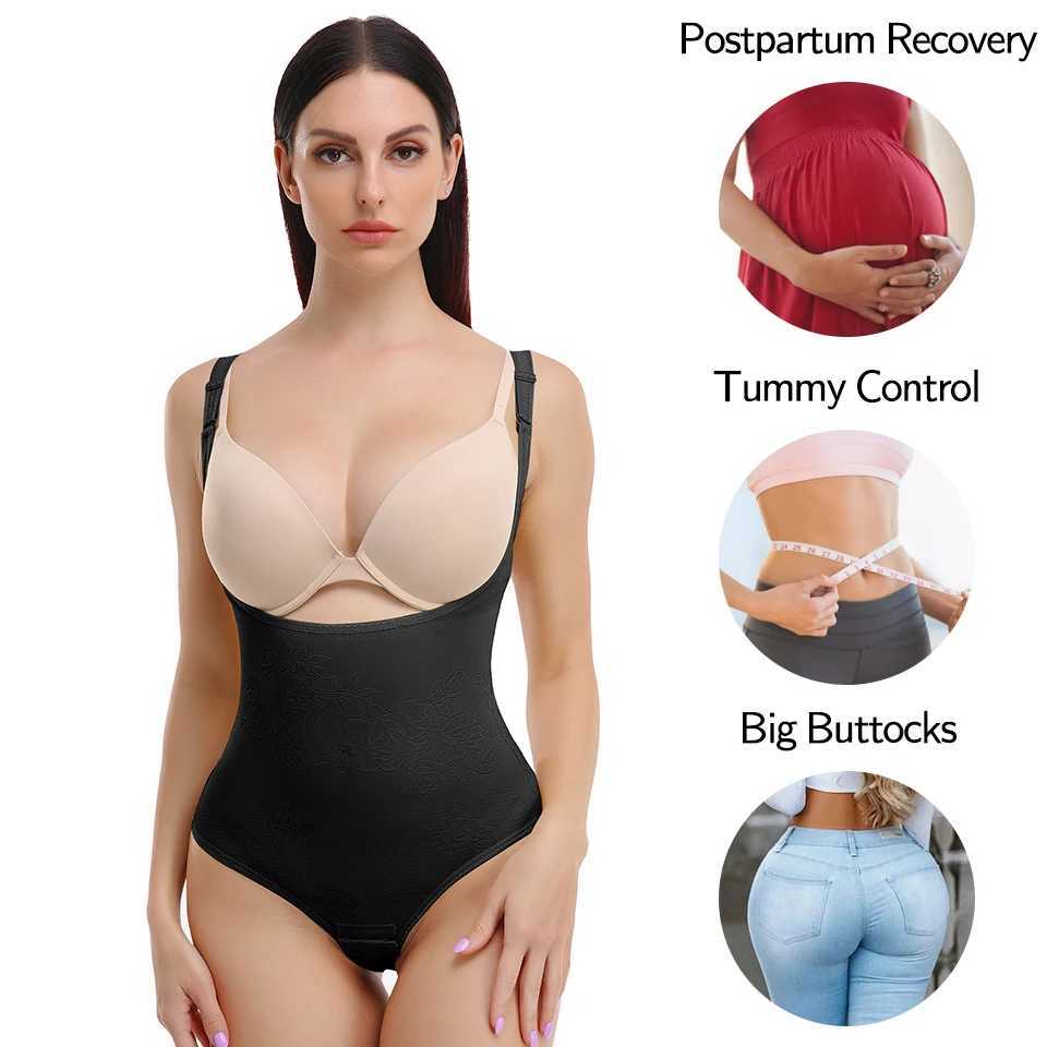 Women Shapewear Bodysuit New Tummy Control Shapewear Waist Trainer Thong Body Shaper Colombian Fashion Slimming UnderwearXJ250304